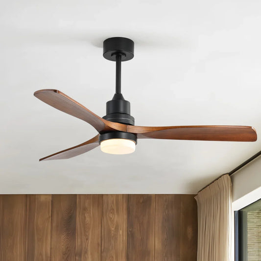Nicola 52'' 3 - Blade Modern Ceiling Fan with Remote Control and Light Kit