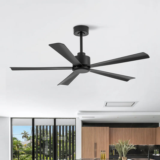 Ilze 52'' 5-Blade DC Motor Indoor/Covered Outdoor Lightless Ceiling Fan with Remote Control