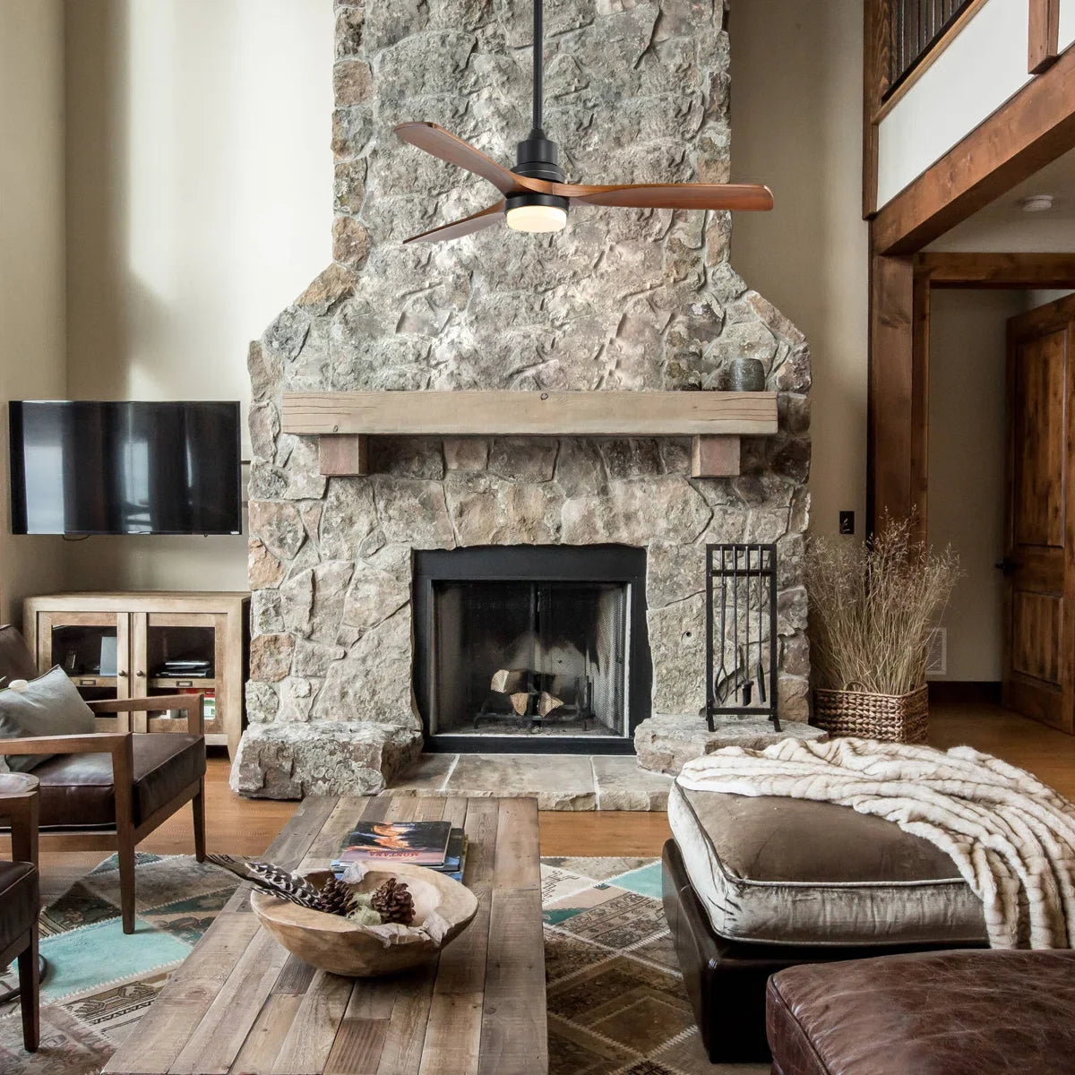 Nicola 52'' 3 - Blade Modern Ceiling Fan with Remote Control and Light Kit