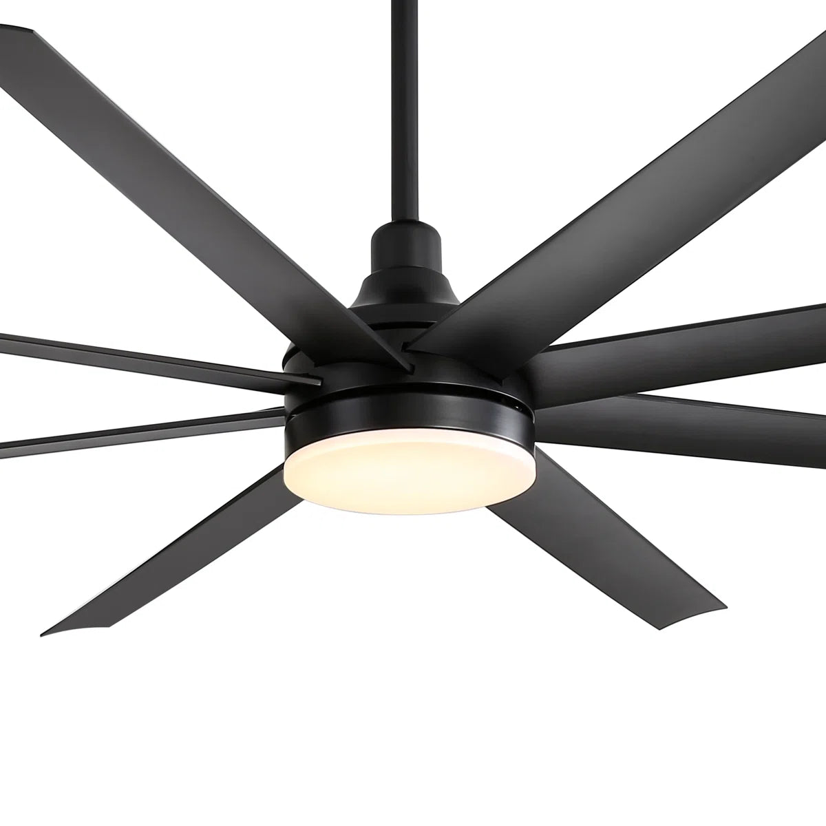 Jamii-Leigh 65/72/84 inch Large Indoor/Covered Outdoor Modern Ceiling Fan with Led Lights and Remote, 6-Speed, Reversible Quiet DC Motor, Timer, 8-ABS-Blade